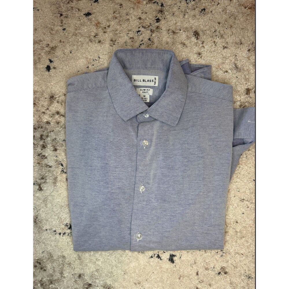 Bill Blass Slim Fit Knit Dress Shirt Men's